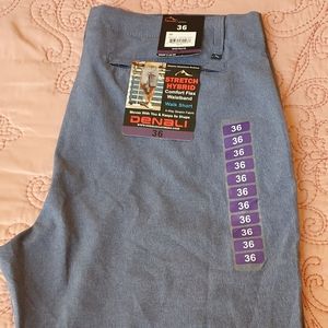 NWT Denali Men Stretch Hybrid Hthr/Navy Walk Short